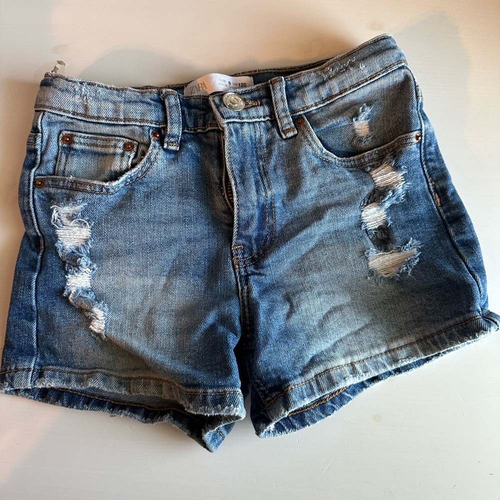 ZARA girls size 8 Jean shorts